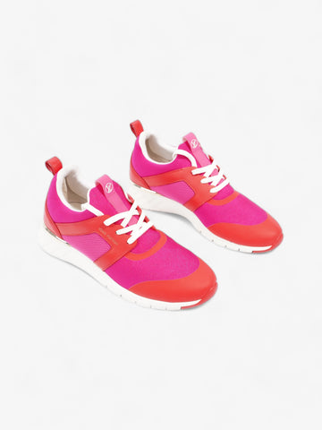 Louis Vuitton After Game Sneakers  Pink / Red Neoprene EU 38 UK 5