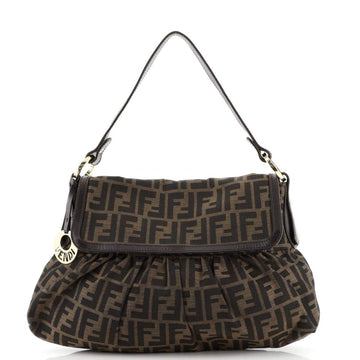FENDI CHEF FLAP ZUCCA CANVAS BAG