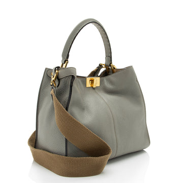Fendi Leather Peekaboo X Lite Medium Satchel