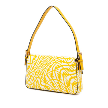 Fendi Sarah Coleman Zucca Coated Canvas 1997 Vertigo Baguette