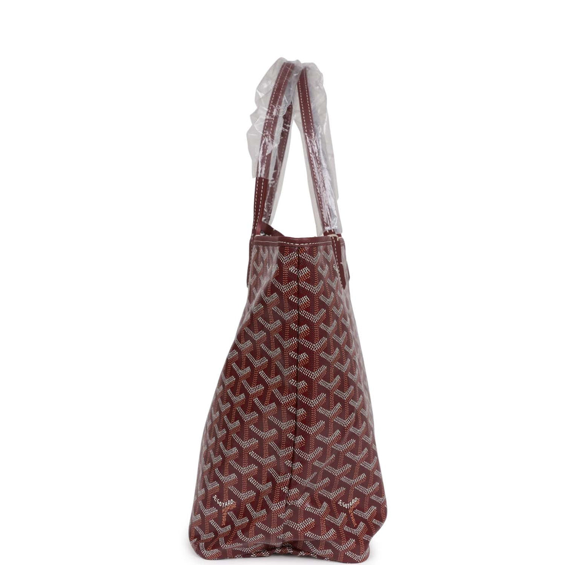 Goyard Goyardine Burgundy St. Louis PM Tote Bag Palladium Hardware