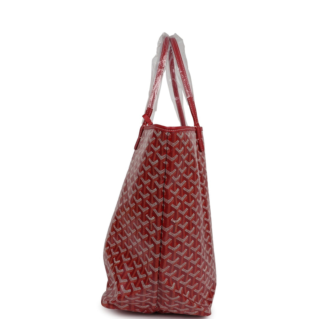 Goyard Goyardine Red St. Louis GM Tote Bag Palladium Hardware