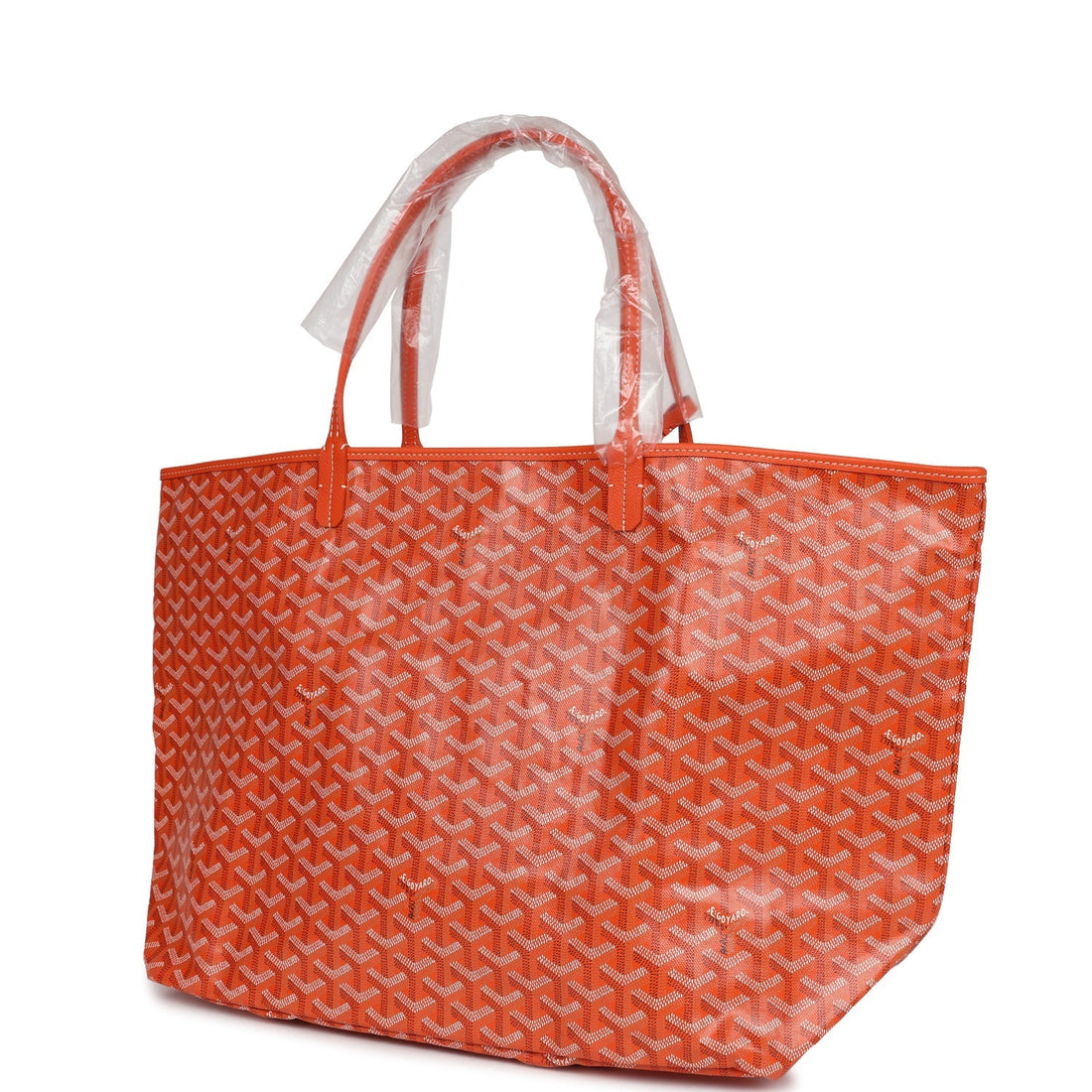 Goyard Goyardine Orange St. Louis GM Tote Bag Palladium Hardware