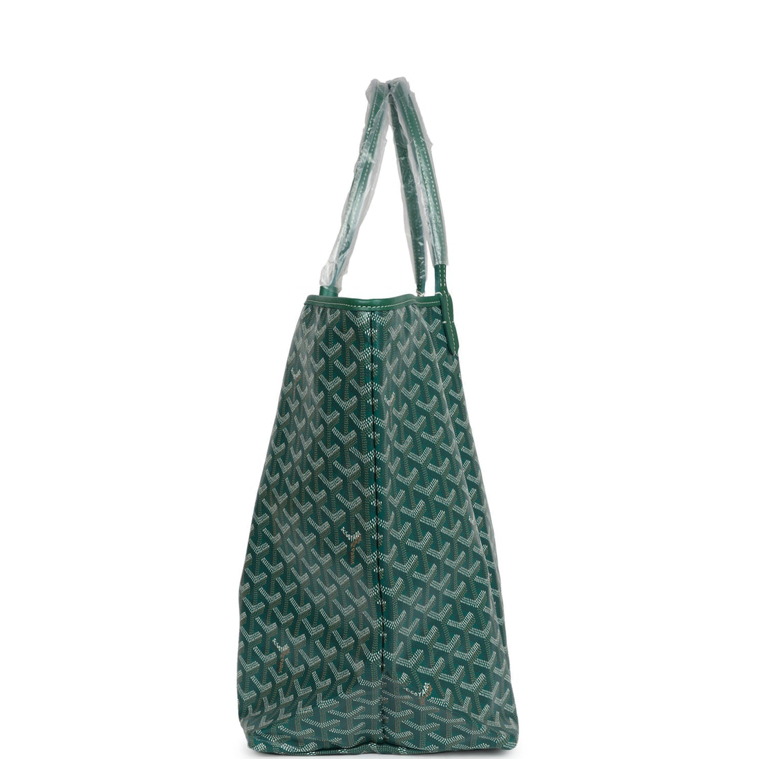 Goyard Goyardine Green St. Louis GM Tote Bag Palladium Hardware