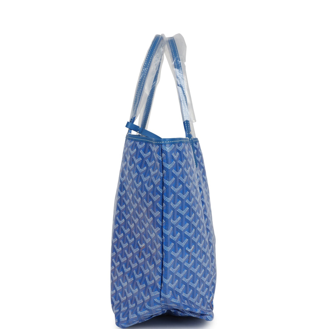 Goyard Goyardine Sky Blue St. Louis PM Tote Bag Palladium Hardware