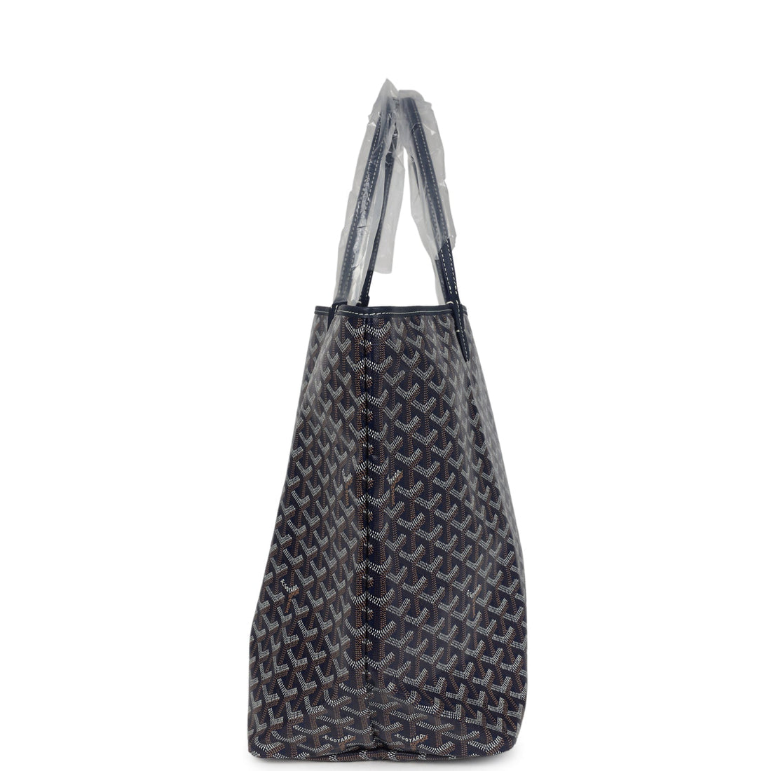 Goyard Goyardine Navy Saint Louis GM Tote Bag Palladium Hardware