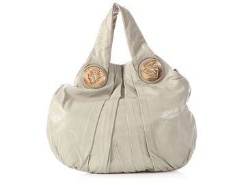 G*G Gray Leather Hysteria Hobo