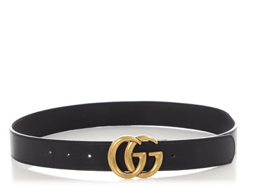 Gucci Black EC Marmont Belt