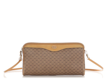 Gucci Vintage Micro EC Canvas Shoulder Bag