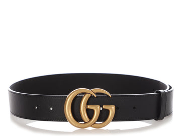 Gucci Black EC Marmont Belt