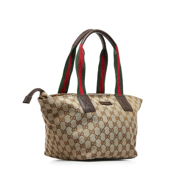 GUCCI EC Canvas Web Shoulder Bag