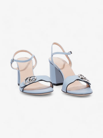Gucci EC Marmont Sandals 70 Light blue Leather EU 38.5 UK 5.5