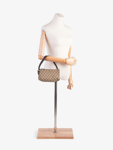 Gucci EC Pochette EC Supreme / Brown Coated Canvas