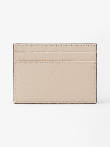 Gucci Horsebit 1955 Card Holder Beige / Gold Calfskin Leather