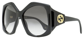 Gucci Butterfly Sunglasses GG0875S 001 Black/Gold 62mm 875