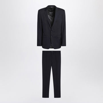 Dolce&Gabbana Blue Single-Breasted Virgin Wool Suit Men