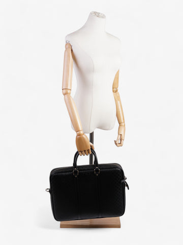 Gucci EC Briefcase Black Canvas