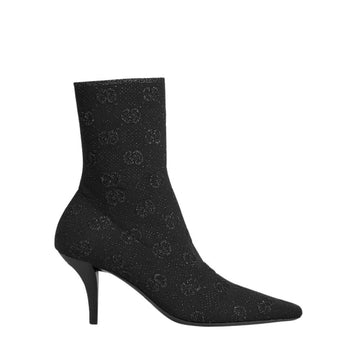 EC WOMEN'S EC KNIT ANKLE BOOTS BLACK 718378 FACFM 8720