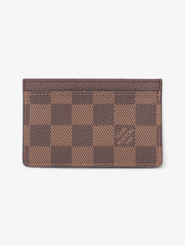 Louis Vuitton Card Holder Damier Ebene Coated Canvas