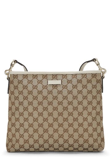 GUCCI GG SUPREME CLASSIC FLAT MESSENGER BAG