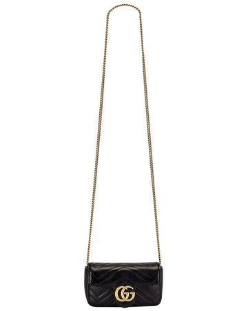 GUCCI GG MARMONT SUPER MINI LEATHER BAG