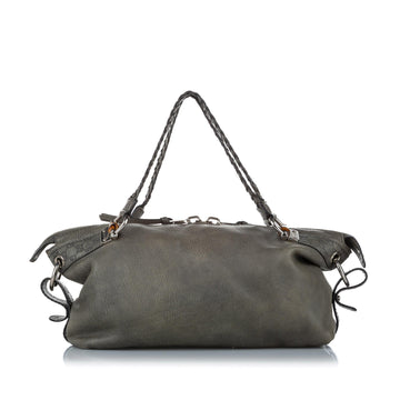 G*G Bamboo Bar Leather Shoulder Bag (SHG-19143)