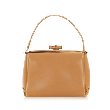 G*G Bamboo Bar Leather Shoulder Bag (SHG-20136)