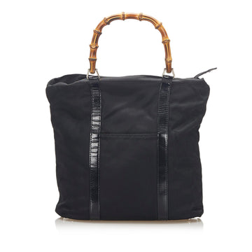 Gucci Bamboo Canvas Tote Bag (SHG-18777)
