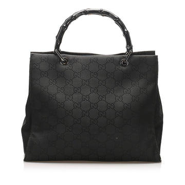 Gucci Bamboo CS Canvas Tote Bag (SHG-14076)