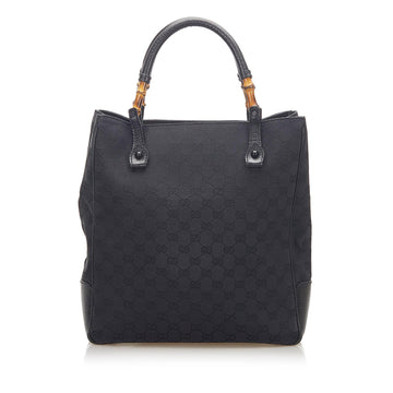 Gucci Bamboo CS Canvas Tote Bag (SHG-18213)