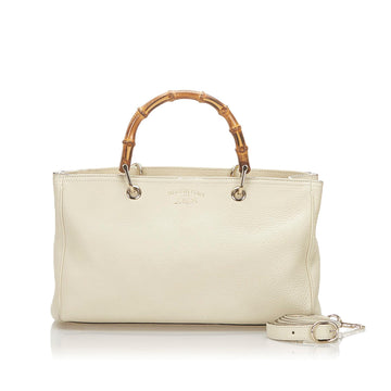 G*G Bamboo Shopper Leather Satchel (SHG-18911)
