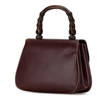 Gucci Calfskin Bamboo Handbag (SHG-m3eCxo)