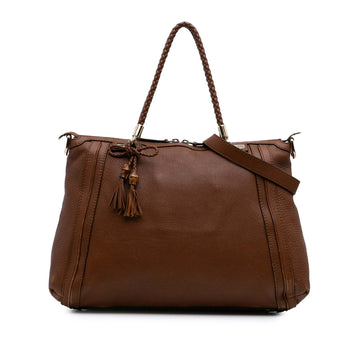 Gucci Calfskin Bella Satchel
