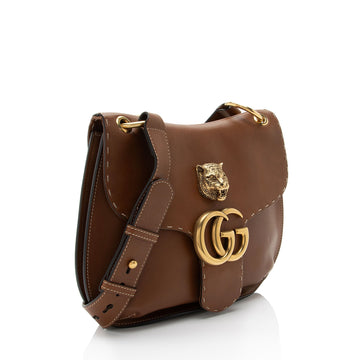 Gucci Calfskin GG Marmont Tiger Shoulder Bag (SHF-Qu0XD3)