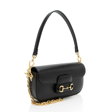 Gucci Calfskin Horsebit 1955 Small Shoulder Bag (SHF-I9ka6d)