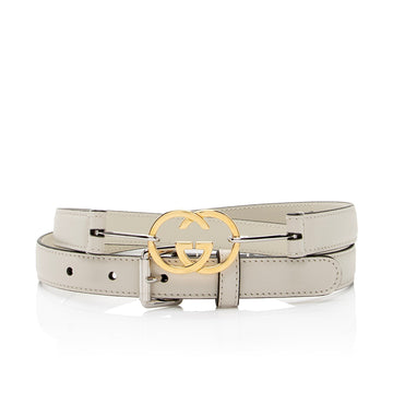 Gucci Calfskin Interlocking G Slim Belt - Size 38 / 95 (SHF-IbtT6F)