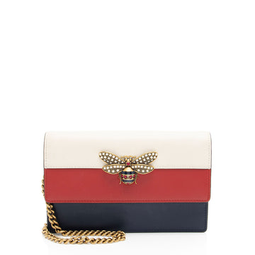 Gucci Calfskin Queen Margaret Wallet on Chain