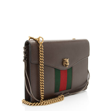 Gucci Calfskin Web Animalier Shoulder Bag (SHF-TWRbUO)