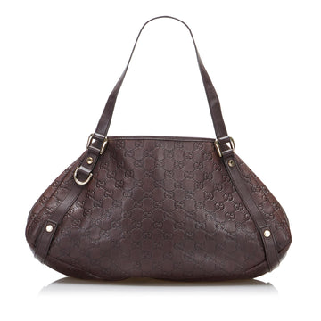 Gucci D-Ring Guccissima Pelham Shoulder Bag (SHG-Ff7VBK)