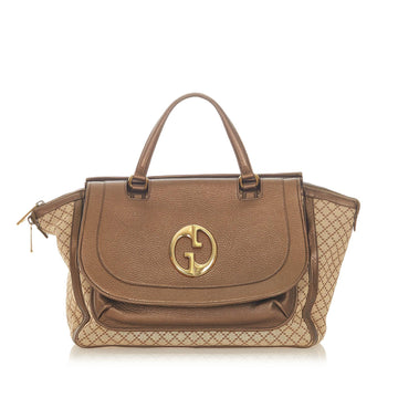 G*G Diamante 1973 Canvas Handbag (SHG-20435)