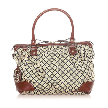 G*G Diamante Sukey Canvas Satchel (SHG-20585)