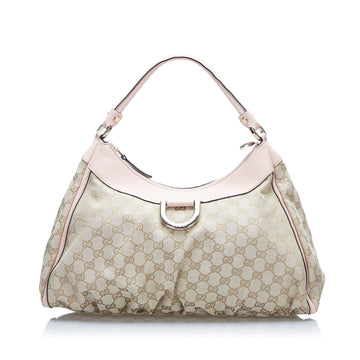 Gucci GG Canvas Abbey D-Ring Shoulder Bag (SHG-EMEljm)