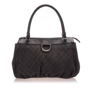 Gucci CS Canvas Abbey D-Ring Tote  (SHG-12924)