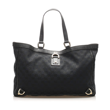 Gucci CS Canvas Abbey D- Ring Tote Bag (SHG-15204)