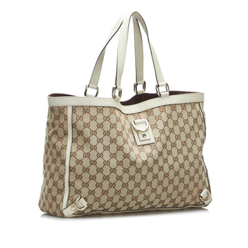 Gucci GG Canvas Abbey D-Ring Tote Bag (SHG-5HkU7J)