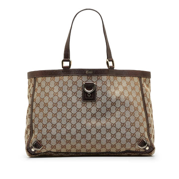 Gucci GG Canvas Abbey D-Ring Tote Bag (SHG-BKsU3n)
