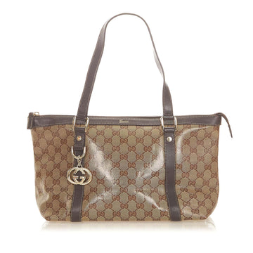 Gucci CS Canvas Abbey Tote Bag (SHG-20125)