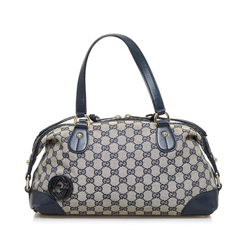 Gucci GG Canvas Brick Lane Satchel (SHG-564Kbq)