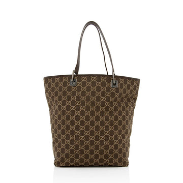 Gucci CS Canvas Bucket Large Tote (SHF-14481)
