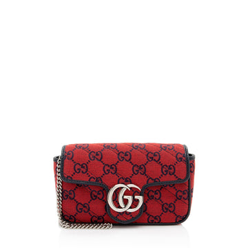 Gucci GG Canvas GG Marmont Super Mini Flap Bag